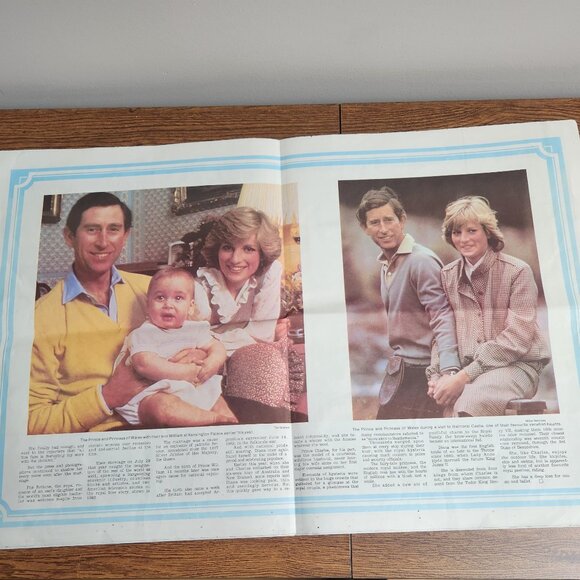 1983 Canadian Royal Visit Newspaper Insert Nova Scotia Diana and Charles - Picture 5 of 9